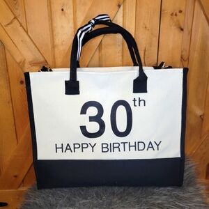 Happy 30th Birthday Tote Bag New In Package